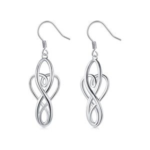 4/$100!🌱 NEW 925 Sterling Silver Earrings Filigree Teardrop Celtic Heart Love
